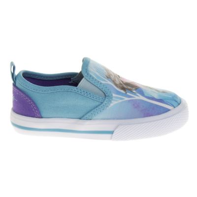 Image showing 4 th Disney Frozen Slip On Canvas Sneakers, Toddler/Little Kids