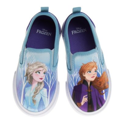 Image showing 7 th Disney Frozen Slip On Canvas Sneakers, Toddler/Little Kids