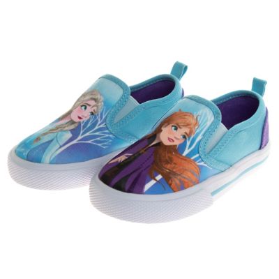 Image showing 8 th Disney Frozen Slip On Canvas Sneakers, Toddler/Little Kids