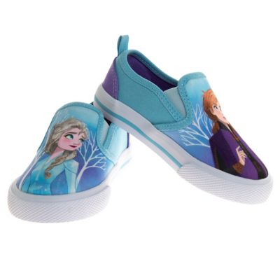 Image showing 9 th Disney Frozen Slip On Canvas Sneakers, Toddler/Little Kids