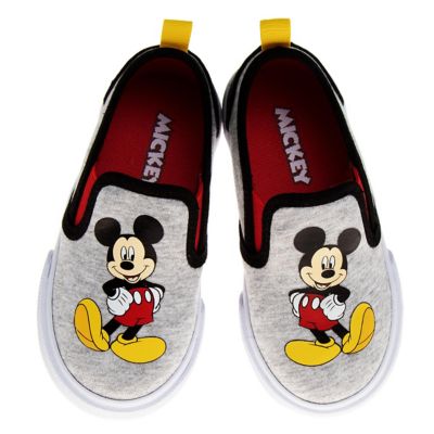 Image showing 7 th Disney Mickey Mouse Slip On Canvas Sneakers, Toddler/Little Kids