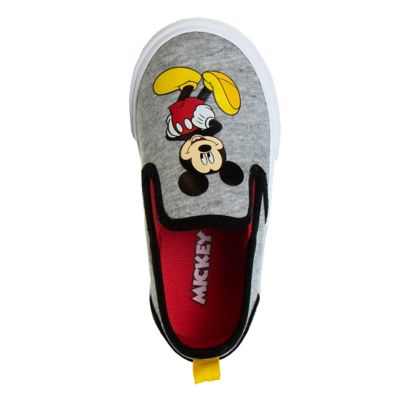 Image showing  Mickey Mouse Slip On Canvas Sneakers, Toddler/Little Kids