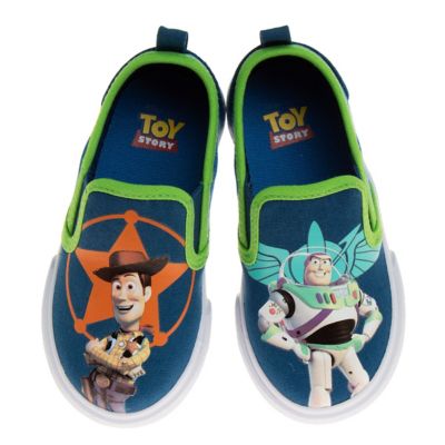 Image showing  Pixar Toy Story Boys' Slip On Canvas Sneakers (Toddler-Little Kids)