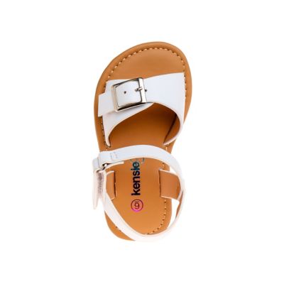 Image showing  Open-Toe Flat Footbed Sandals For Girls' (Toddler-Little Kids)