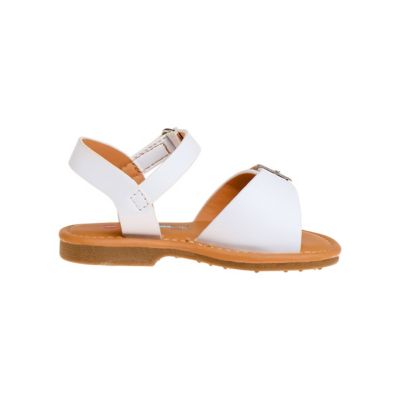 Image showing  Open-Toe Flat Footbed Sandals For Girls' (Toddler-Little Kids)