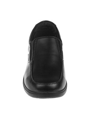 Image showing  Slip-On Black School Shoes for Boys' (Little-Big Kids)