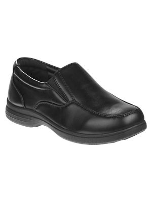 Josmo Slip-On Black School Shoes for Boys' (Little-Big Kids)