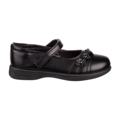 Image showing 4 th Petalia Hook and Loop School Shoes with Decorations for Girls' (Little-Big Kids)