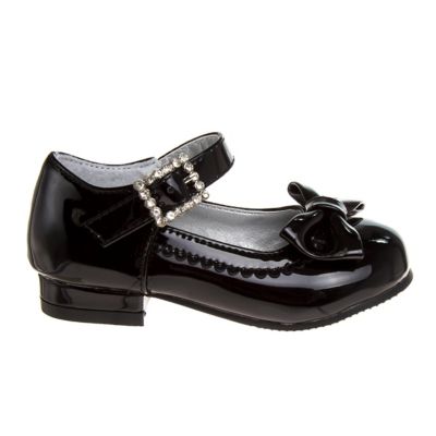 Image showing  Dressy Low-Heeled Patent Leather Shoes with Decorative Knot for Girls', Toddler/Little Kids
