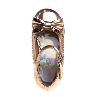 Image showing 2 th Josmo Dressy Low-Heeled Patent Leather Shoes with Decorative Knot for Girls', Toddler/Little Kids