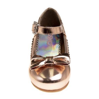 Image showing 3 th Josmo Dressy Low-Heeled Patent Leather Shoes with Decorative Knot for Girls', Toddler/Little Kids