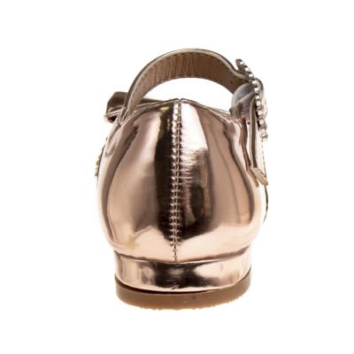 Image showing 5 th Josmo Dressy Low-Heeled Patent Leather Shoes with Decorative Knot for Girls', Toddler/Little Kids