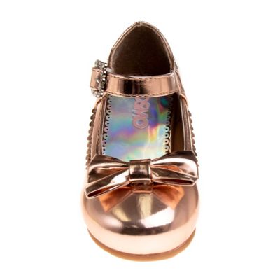 Image showing 7 th Josmo Dressy Low-Heeled Patent Leather Shoes with Decorative Knot for Girls', Toddler/Little Kids