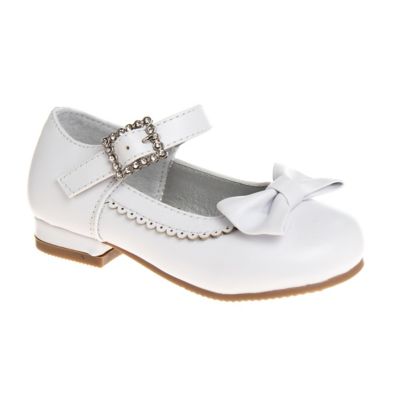 Image showing 0 th Josmo Dressy Low-Heeled Patent Leather Shoes with Decorative Knot for Girls', Toddler/Little Kids