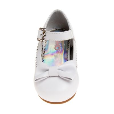 Image showing 3 th Josmo Dressy Low-Heeled Patent Leather Shoes with Decorative Knot for Girls', Toddler/Little Kids