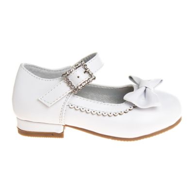 Image showing 4 th Josmo Dressy Low-Heeled Patent Leather Shoes with Decorative Knot for Girls', Toddler/Little Kids