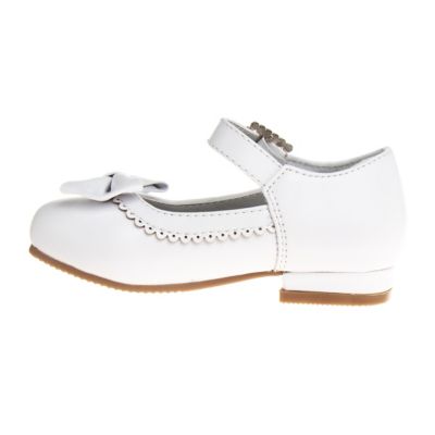 Image showing 6 th Josmo Dressy Low-Heeled Patent Leather Shoes with Decorative Knot for Girls', Toddler/Little Kids