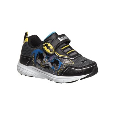 Warner Brothers Batman White Light Hook and Loop Sneakers (Toddler-Little Kids)