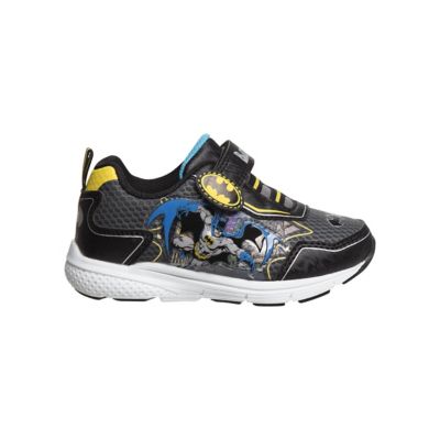 Image showing  Batman White Light Hook and Loop Sneakers, Toddler/Little Kids
