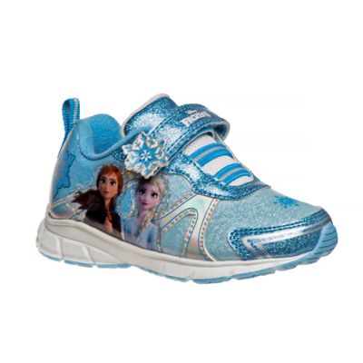 Disney Frozen Hook and Loop Sneakers with Anna and Elsa (Toddler-Little Kids)