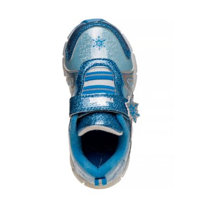 Image showing  Frozen Hook and Loop Sneakers with Anna and Elsa (Toddler-Little Kids)