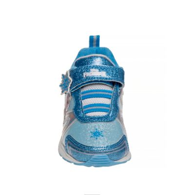 Image showing  Frozen Hook and Loop Sneakers with Anna and Elsa (Toddler-Little Kids)