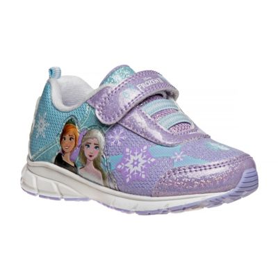 disney frozen hook and loop sneakers with anna and elsa (toddler-little kids)
