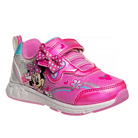Disney Minnie Mouse Hook and Loop Sneakers for Girls' (Toddler-Little Kids)