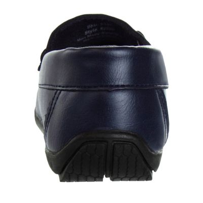 Image showing 5 th Josmo Slip-On Loafer Leather Boy Dress Shoes with Metal Accent (Toddler-Little Kids)