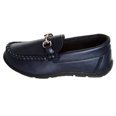 Image showing 6 th Josmo Slip-On Loafer Leather Boy Dress Shoes with Metal Accent (Toddler-Little Kids)