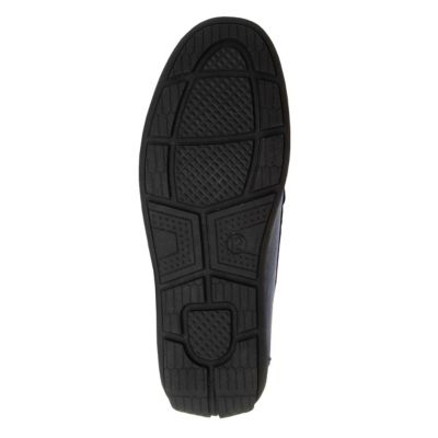 Image showing  Slip-On Loafer Leather Boy Dress Shoes with Metal Accent (Toddler-Little Kids)