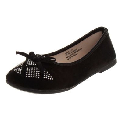 Kensie Girl Slip On Ballerina Flats with Cute Decorations (Toddler/Little Kids)