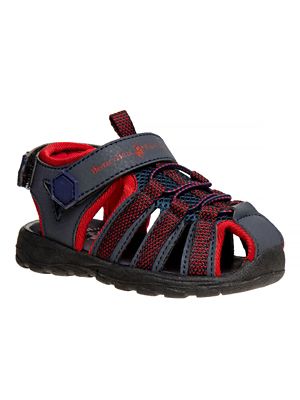 Beverly Hills Polo Club Hook and Loop Open Toe Sport Sandals (Little-Big Kids)