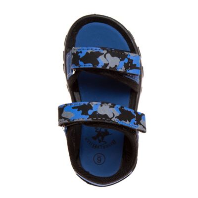 Image showing  Double Hook and Loop Open Toe Sports Sandals for Boys' (Toddler-Little Kids)