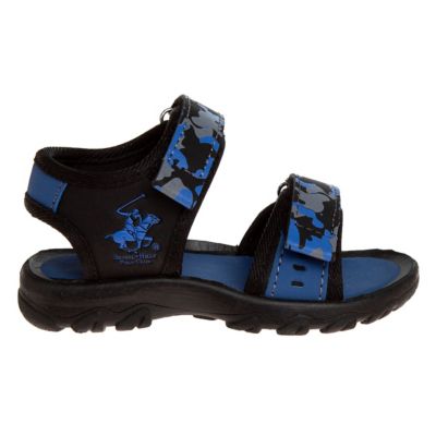 Image showing  Double Hook and Loop Open Toe Sports Sandals for Boys' (Toddler-Little Kids)