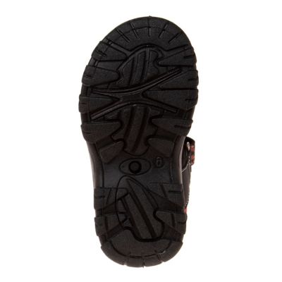 Image showing  Double Hook and Loop Open Toe Sports Sandals for Boys' (Toddler-Little Kids)