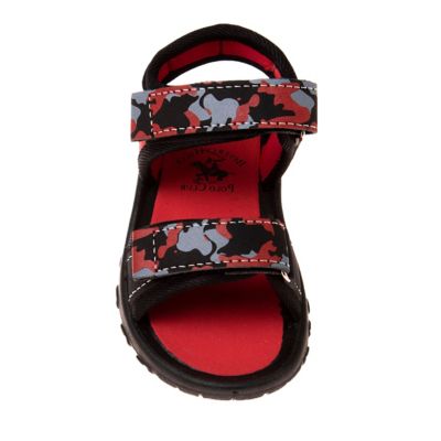 Image showing  Double Hook and Loop Open Toe Sports Sandals for Boys' (Toddler-Little Kids)