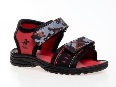 Beverly Hills Polo Club Double Hook and Loop Open Toe Sports Sandals for Boys' (Toddler-Little Kids)