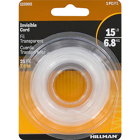 Hillman Plastic 18 Ga. Invisible Cord Hillman Plastic 18 Ga. Invisible Cord