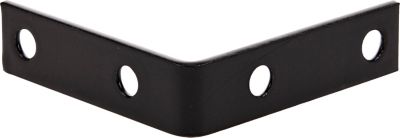 Image showing  Hardware Essentials 2-1/2 in. x 5/8 in. Corner Brace, Black, 4-Pack