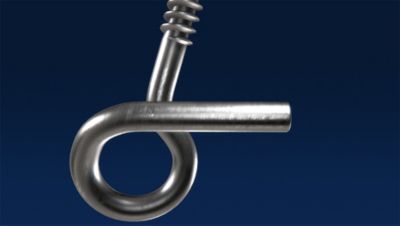 Image showing 8 th Hillman Quick Hanger Stainless Steel Open Screw Eye Bolts, 20 pk.