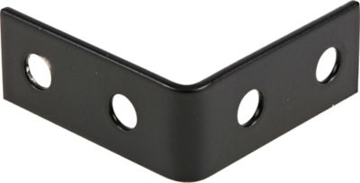 Image showing  Hardware Essentials 1-1/2 in. x 5/8 in. Corner Brace, Black, 4-Pack