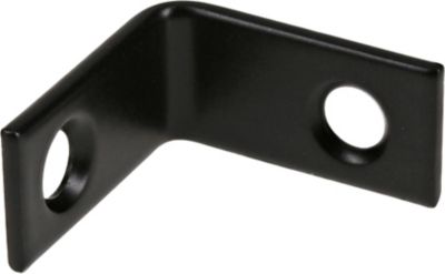 Image showing  Hardware Essentials 1 in. x 1/2 in. Corner Brace, Black, 4-Pack