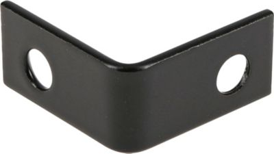 Image showing  Hardware Essentials 1 in. x 1/2 in. Corner Brace, Black, 4-Pack
