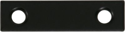 Image showing  Hardware Essentials 2 in. x 1/2 in. Mending Plate, Black, 4-Pack