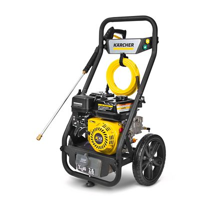 Karcher 3200 PSI 2.6 GPM G 3200 Q Axial Pump Gas Power Pressure Washer with 4 Nozzle Attachments, 1.107-418.0