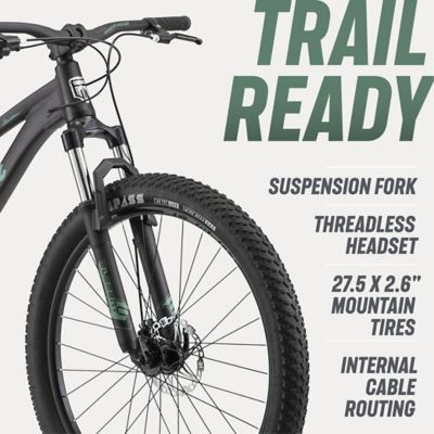 Image showing  Men's 27.5 in. 7-Speed Impasse Dual Suspension Mountain Bike, Matte Black