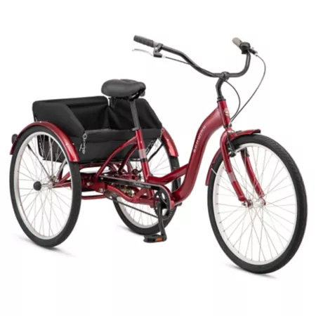 Schwinn Meridian 1-Speed Men's Comfort Tricycle 26 in Burgundy Tricycles