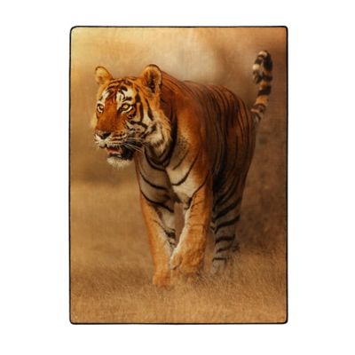 Northwest Savanna Tiger 60 in. x 80 in. Rachel Throw 