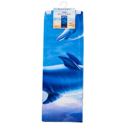 Image showing  Dolphin Play Beach Towel, 30 in. x 60 in.